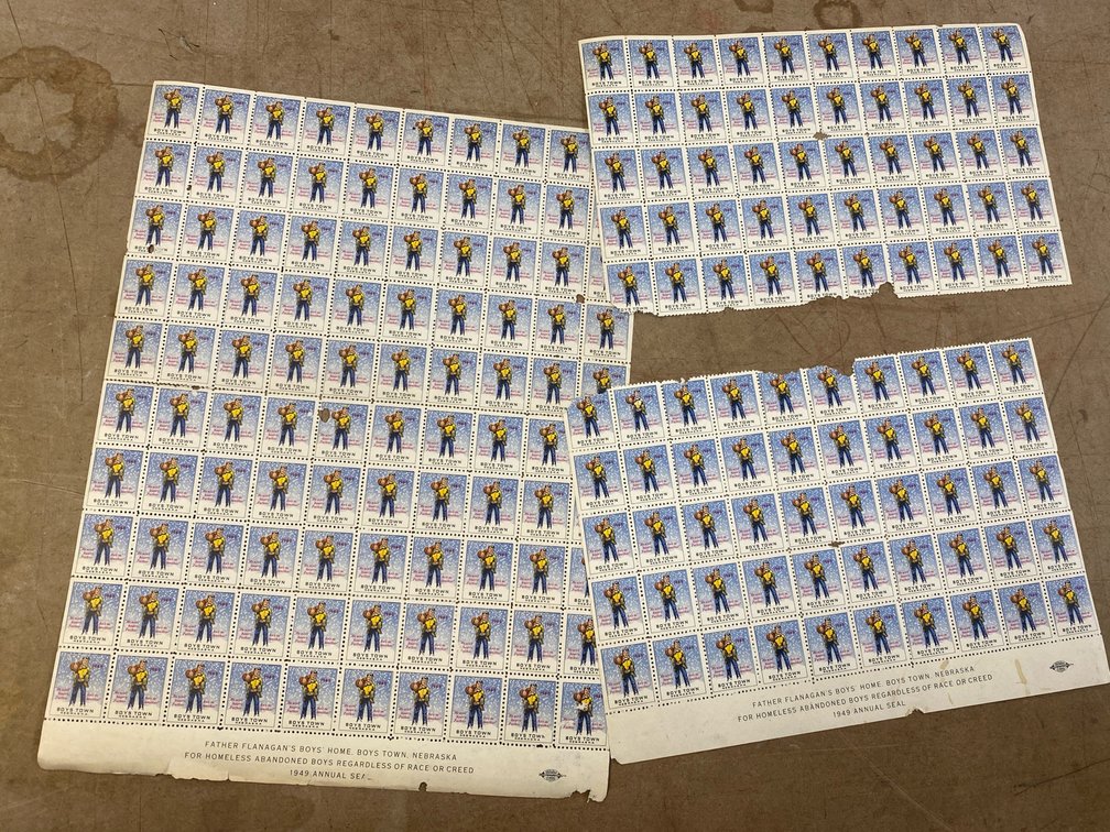 1949 Boys Town Christmas Seals (Nebraska)