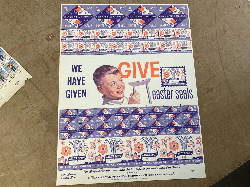 1957 Easter Seals (National Society of Crippled Children & Adults)