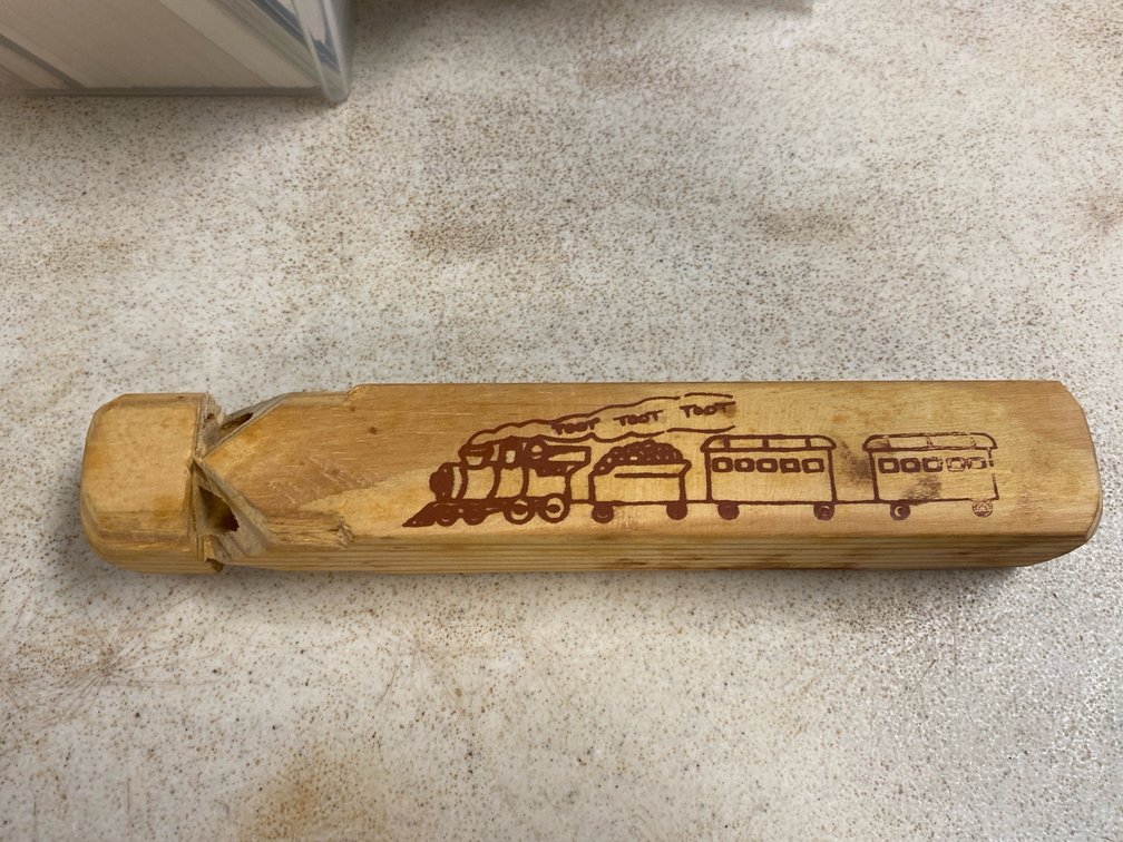 Wooden Train Whistle