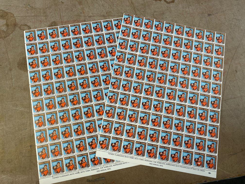 1952 Boys Town Christmas Seals (Nebraska)