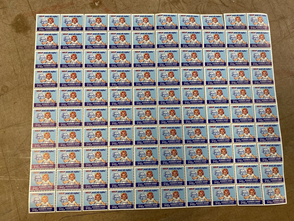 1950s Elizabeth Kenny Foundation Seals (Polio)
