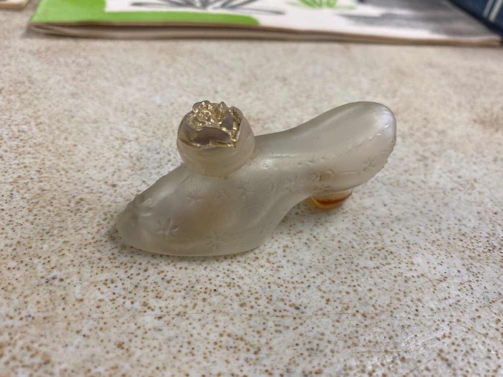 1970s Avon Precious Slipper Perfume Bottle