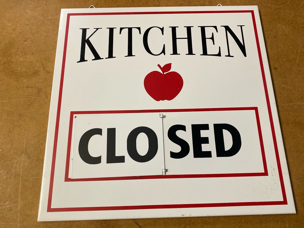 Kitchen Open/Closed Sign