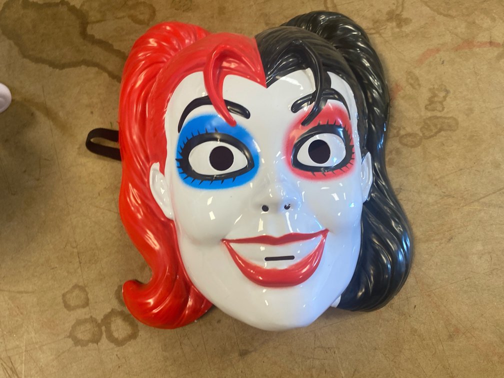 Harley Quinn Plastic Halloween Mask