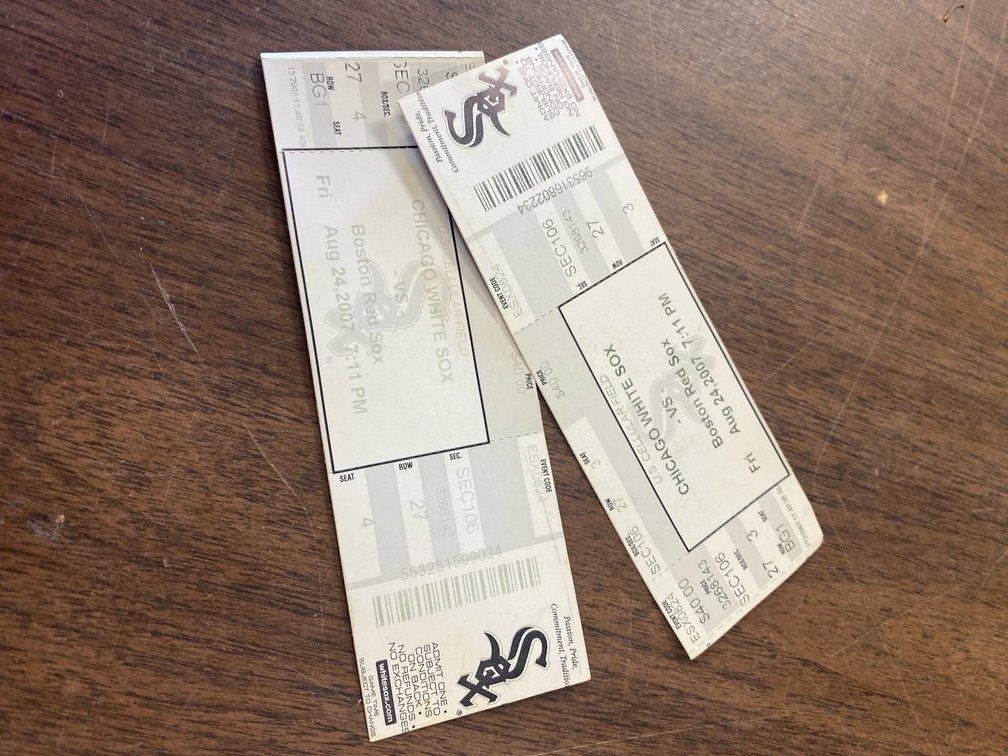 2007 White Sox Tickets