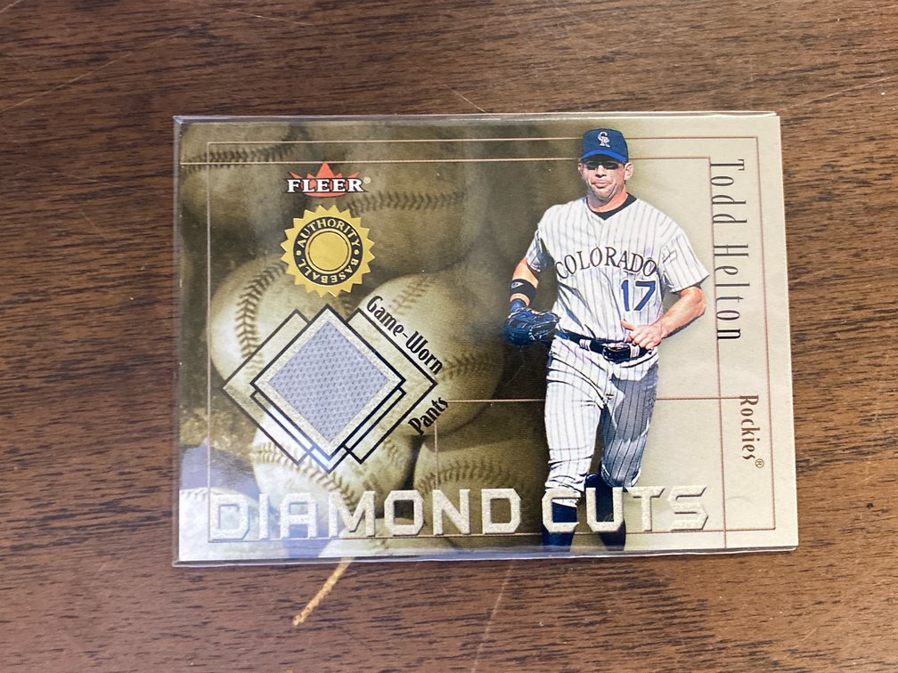 Todd Helton Game-Worn Pants Card