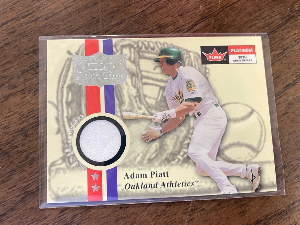 Adam Piatt Game-Worn Jersey Card