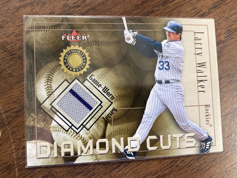 Larry Walker Game-Worn Jersey Card