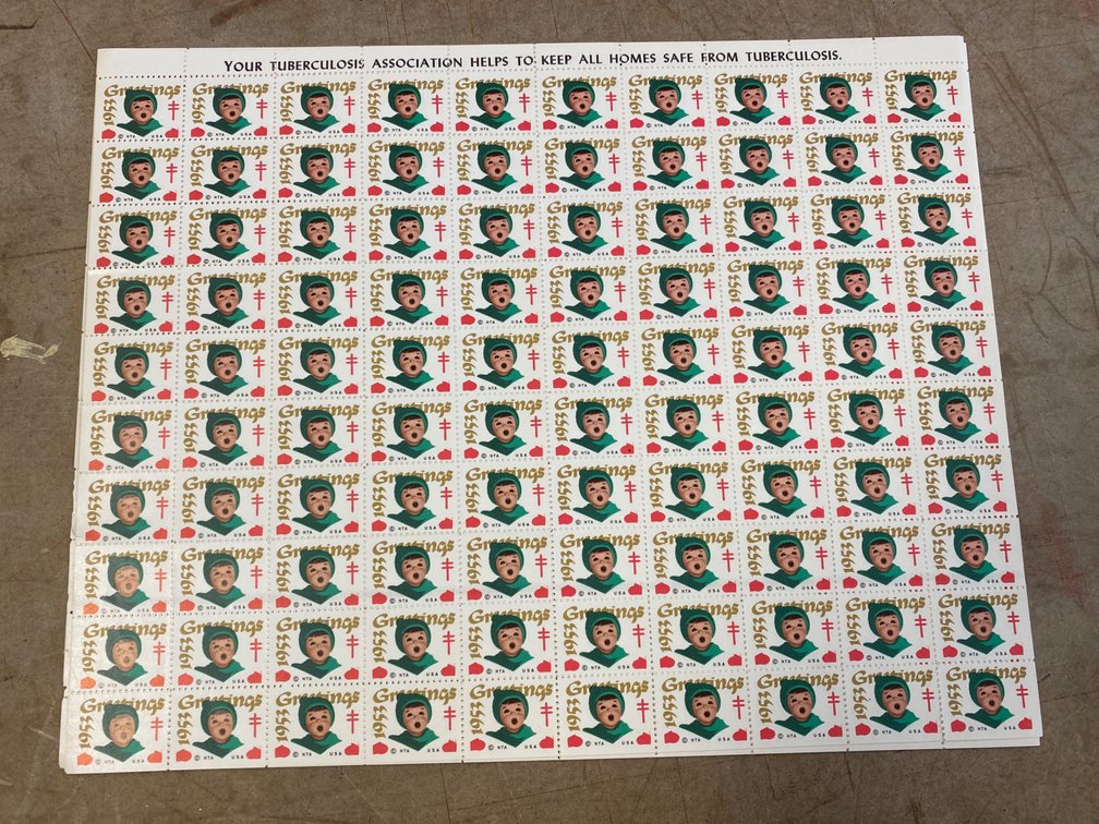 1953 Christmas Seals (Tuberculosis) (Qty 5)
