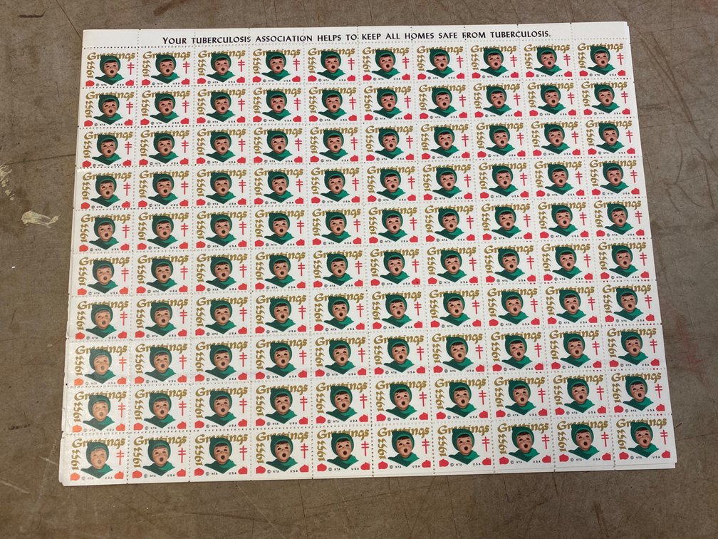 1953 US Christmas Seals (Tuberculosis) (Qty 5)