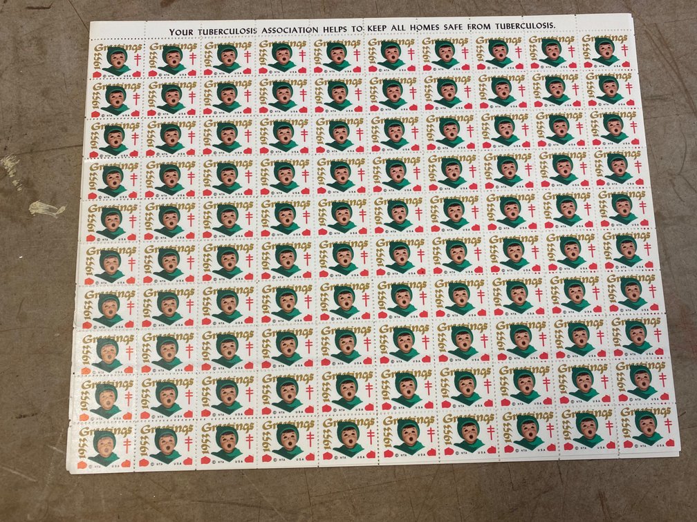 1953 US Christmas Seals (Tuberculosis) (Qty 5)