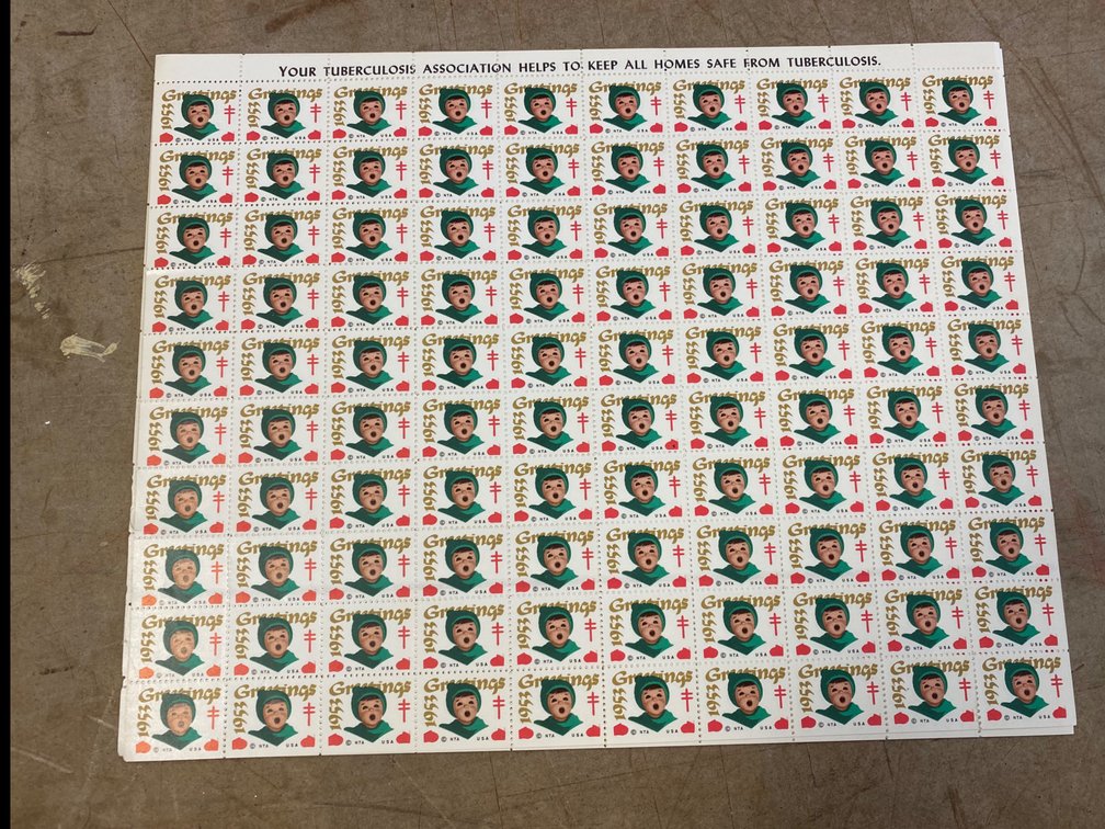 1953 US Christmas Seals (Tuberculosis) (Qty 5)