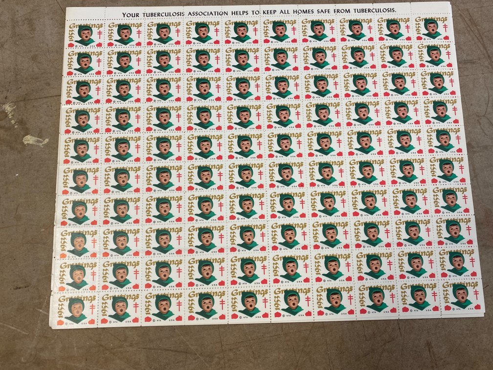1953 US Christmas Seals (Tuberculosis) (Qty 5)