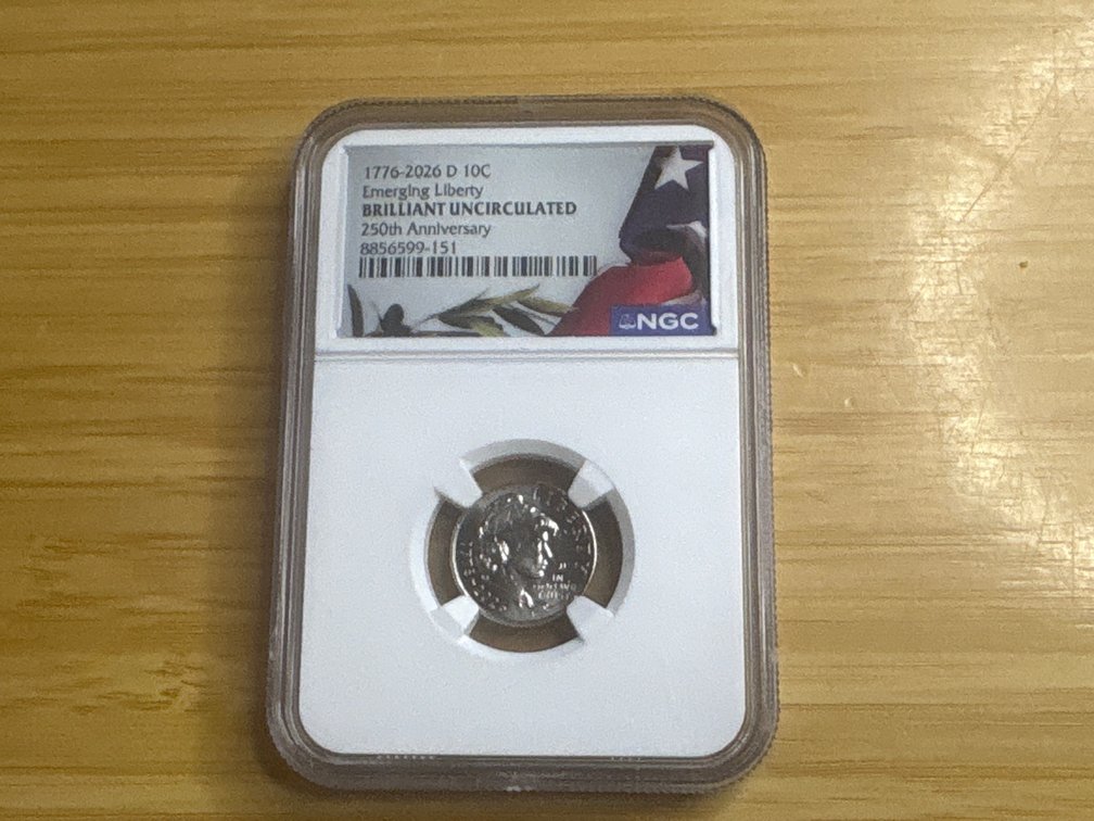 Emerging Liberty 250th Uncirculated Dime