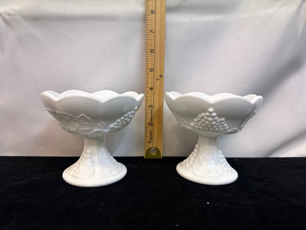 Fenton Grapes of Wrath Candle Holders