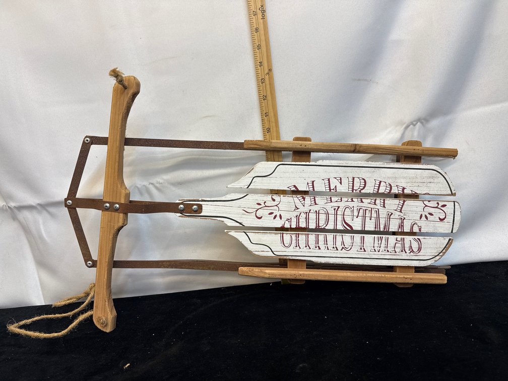 Christmas Sled (Metal) Decor