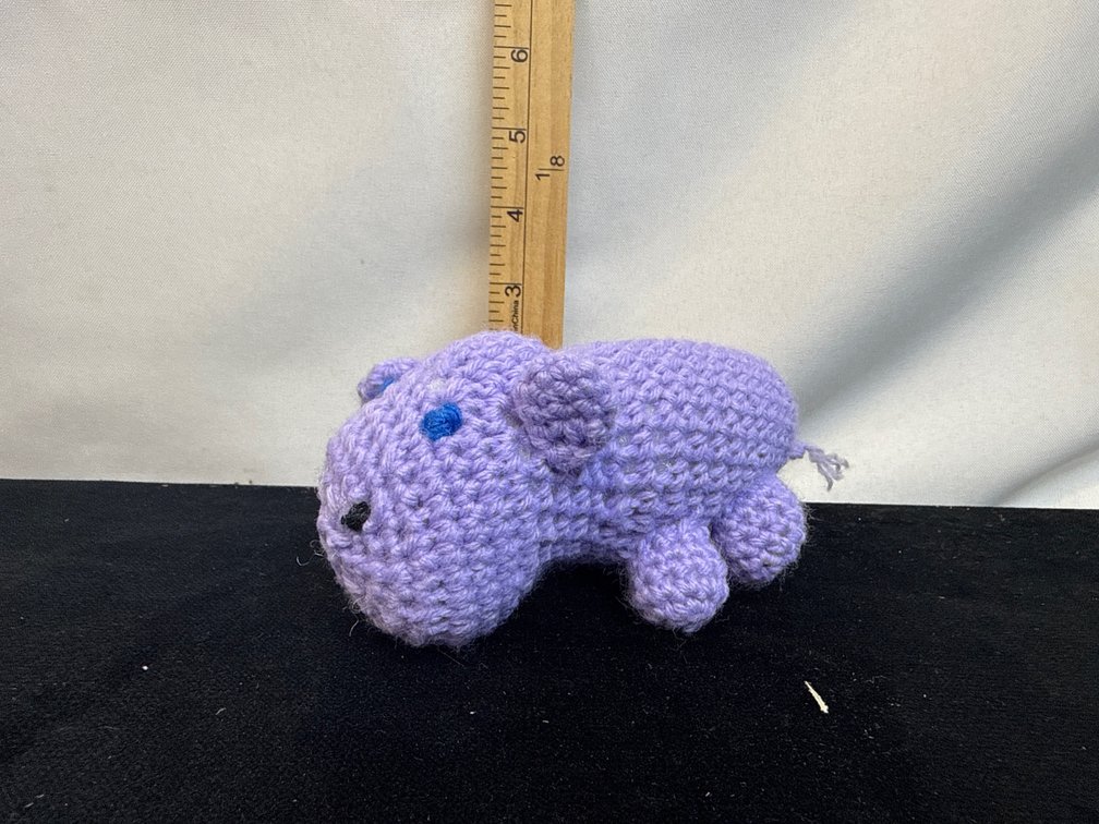 Crocheted Hippo