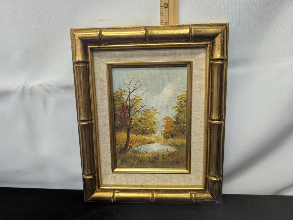 Framed Oil On Canvas