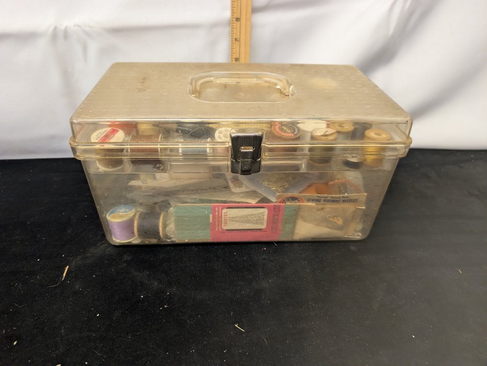 Vintage Sewing Box w/Contents