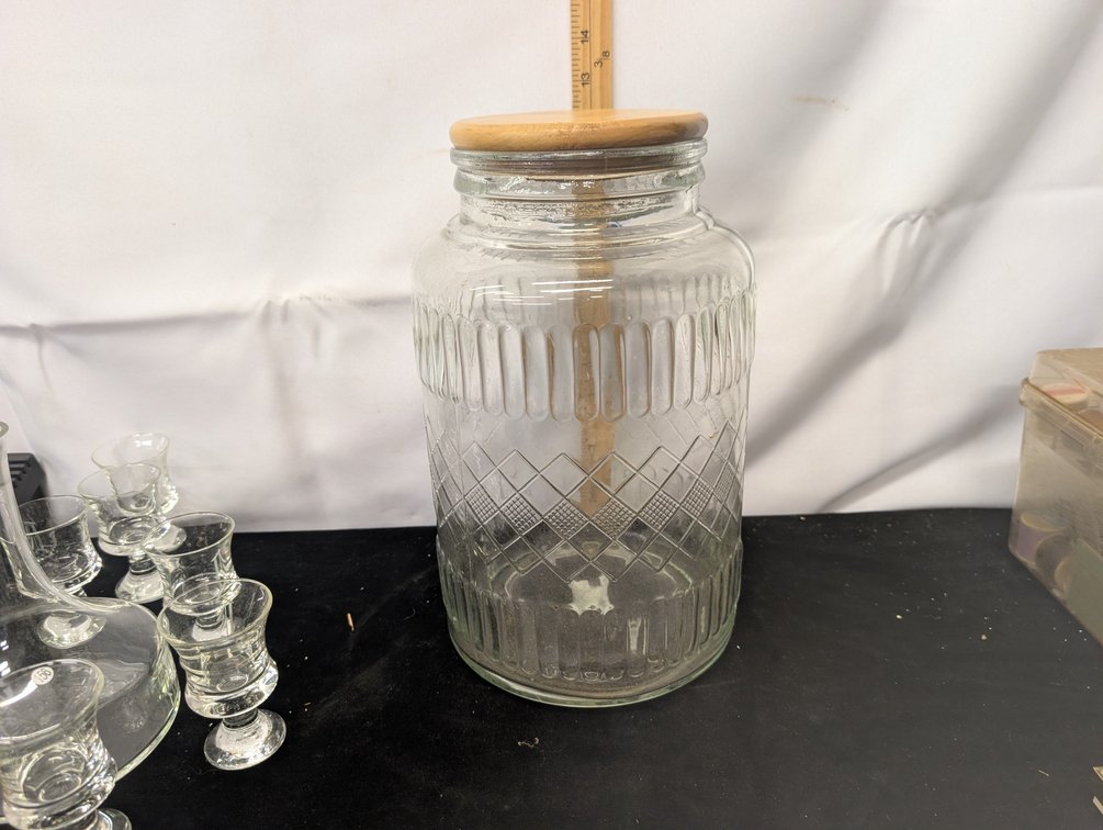 Large Glass Canister