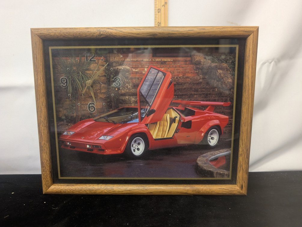Vintage Lamborghini Clock