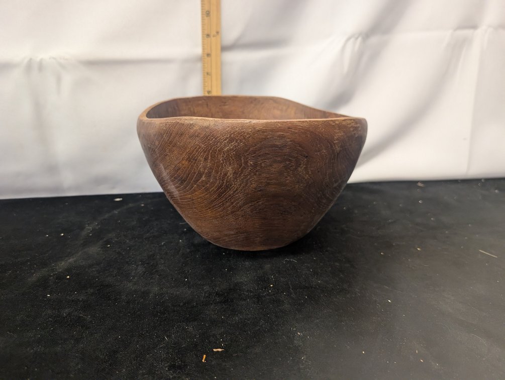 Hand-Carved Wood Bowl