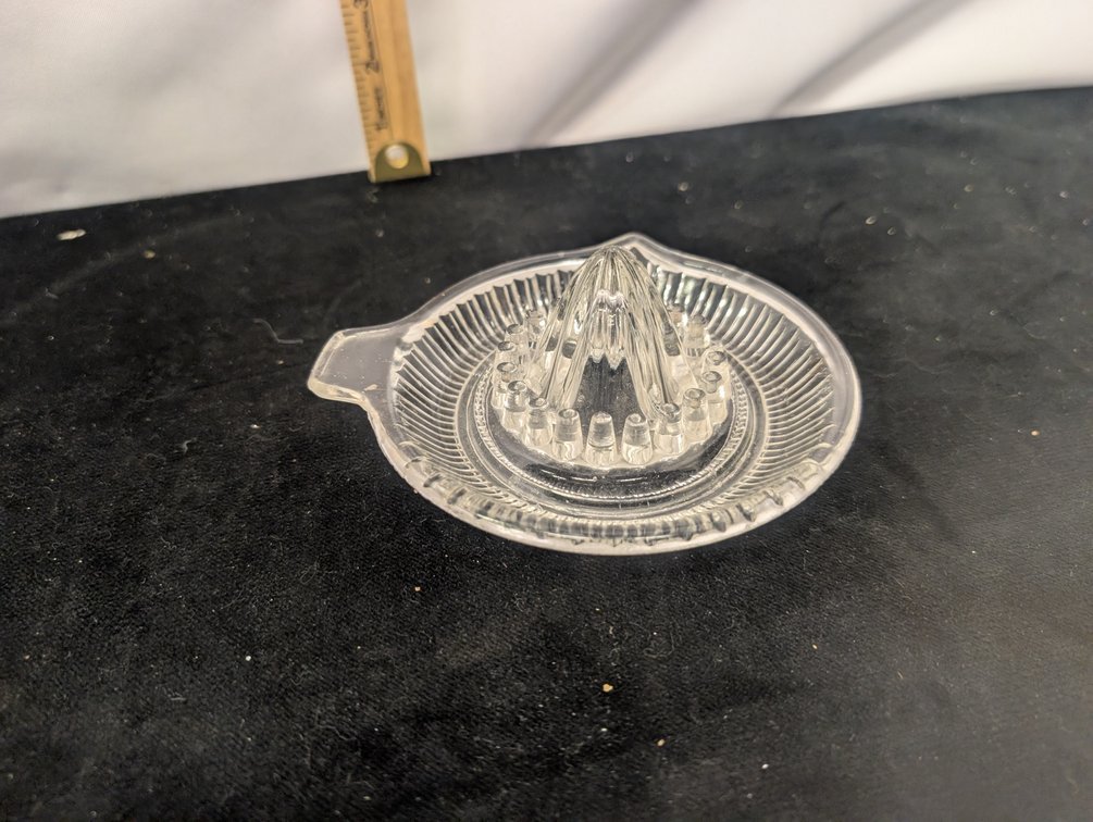 RARE Vintage Rohrglas Germany Glass Juicer Reamer Depression Era