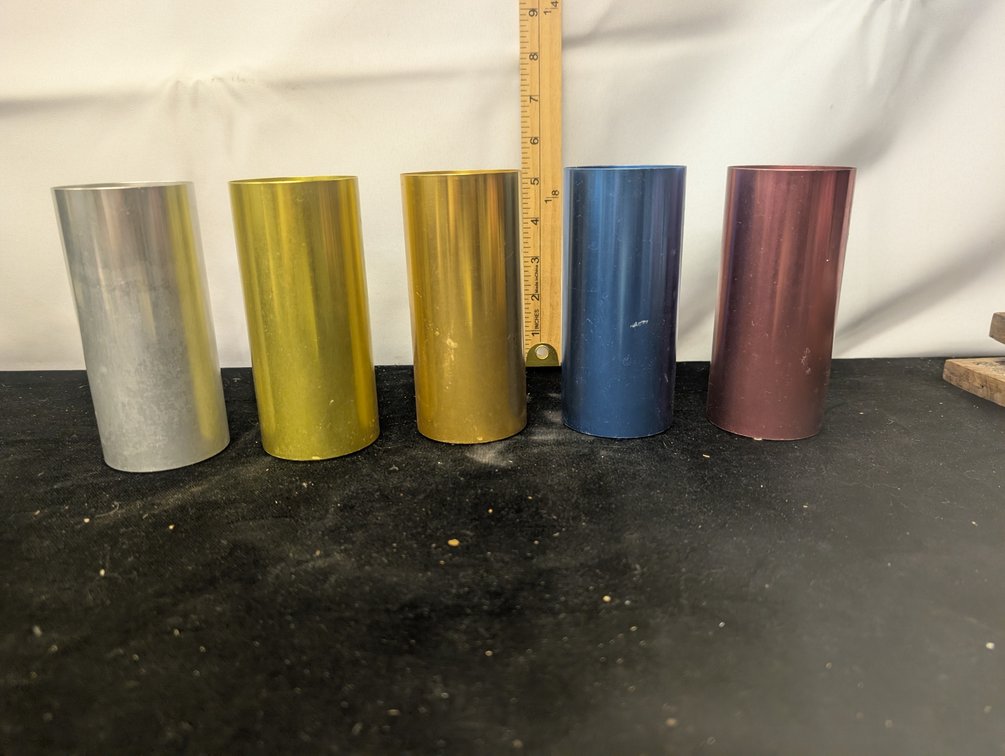 Vintage Perma Hues Spun Aluminum Tumblers