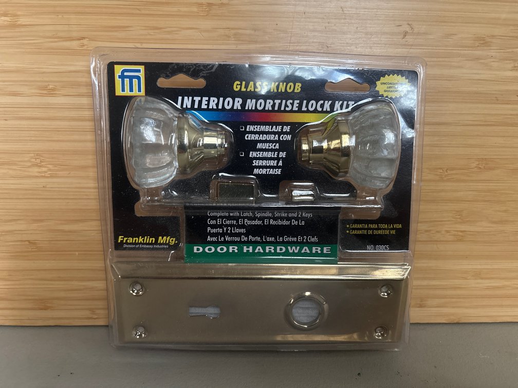 Interior Glass Door Knob Kit