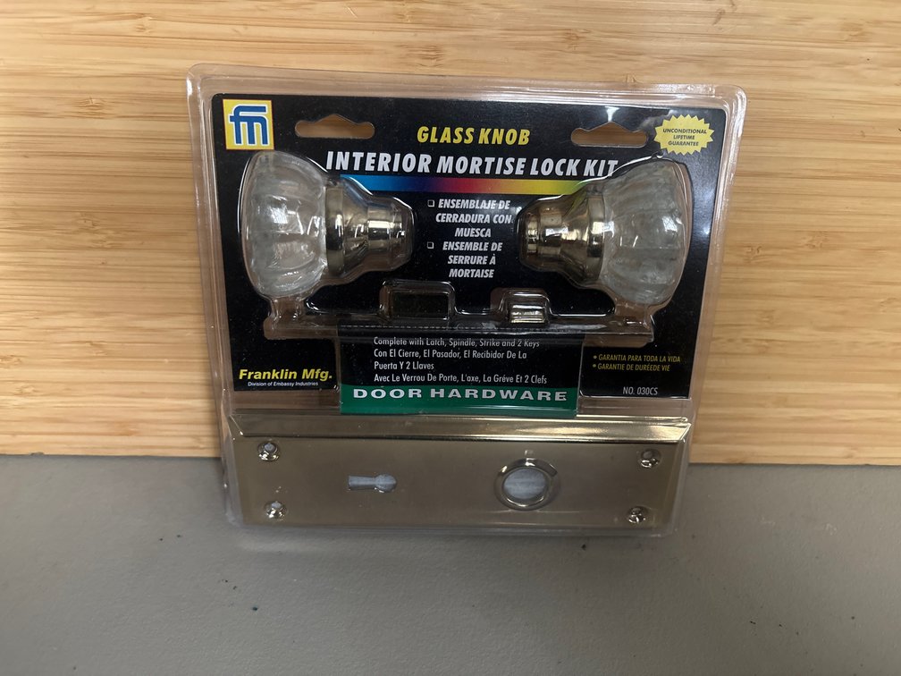 Interior Glass Door Knob Kit