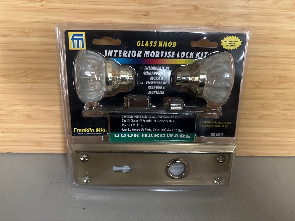 Interior Glass Door Knob Kit