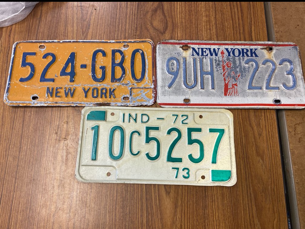 Misc. New York & Indiana Tags