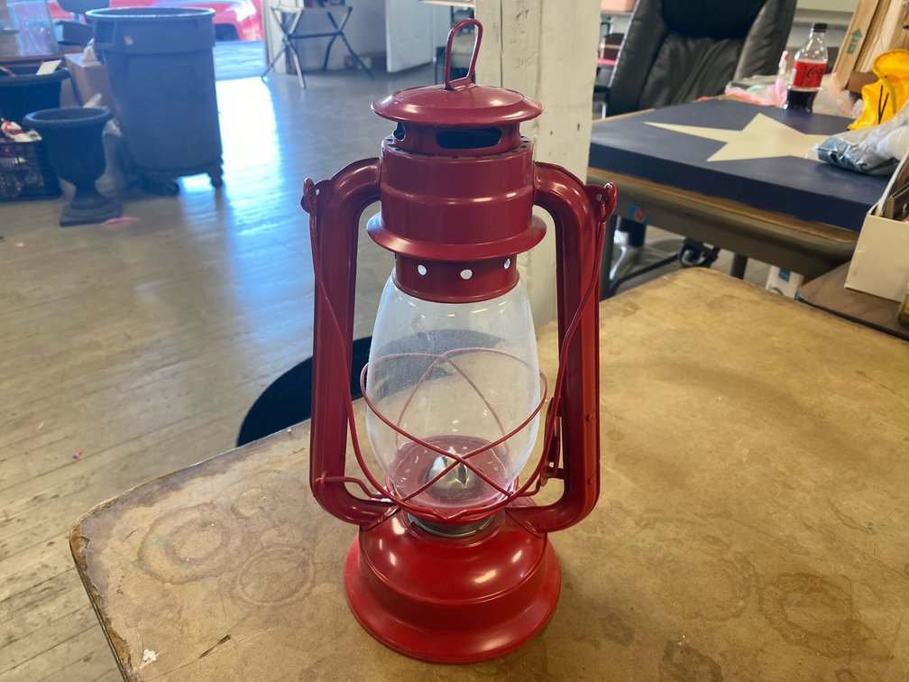 Red Kerosene Lantern