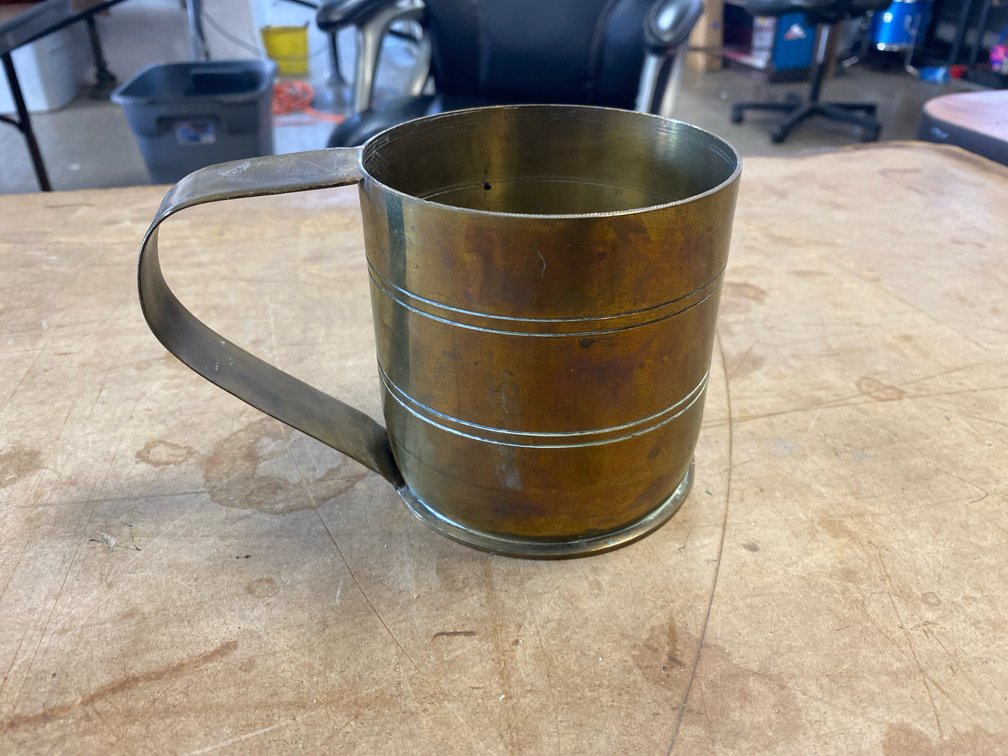 105mm M14 Brass Artillery Shell Casing Cup