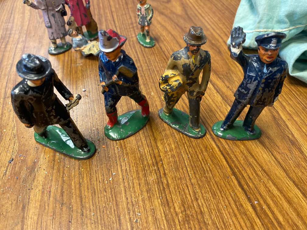Hand-Painted Metal Miniature Male Figures