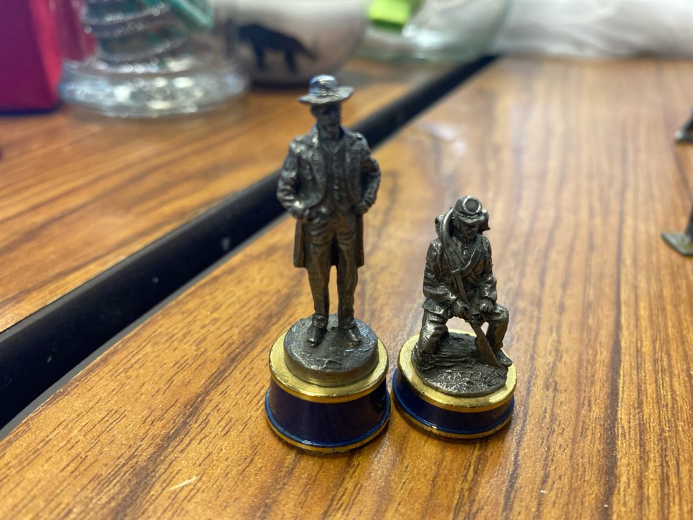 1983 Franklin Mint Civil War Chess Pieces