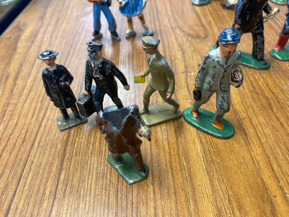Hand-Painted Metal Miniature Male Figures