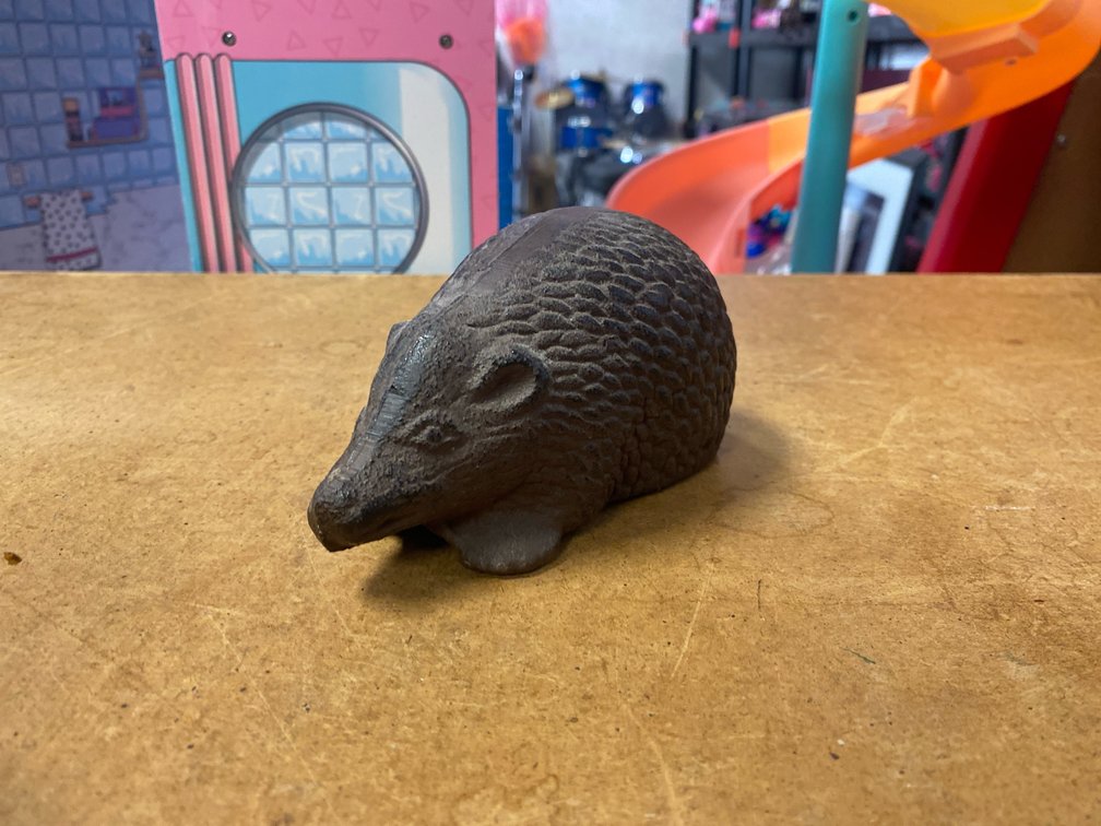 Cast Iron Hedgehog Figurine