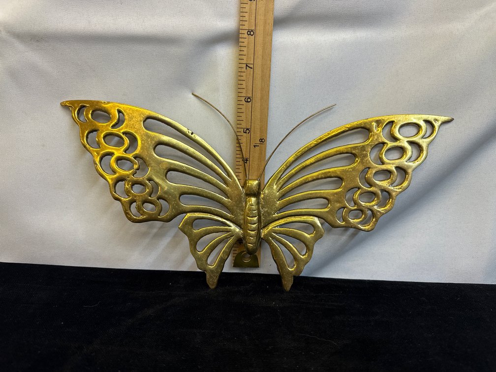 Large Brass Butterfly
