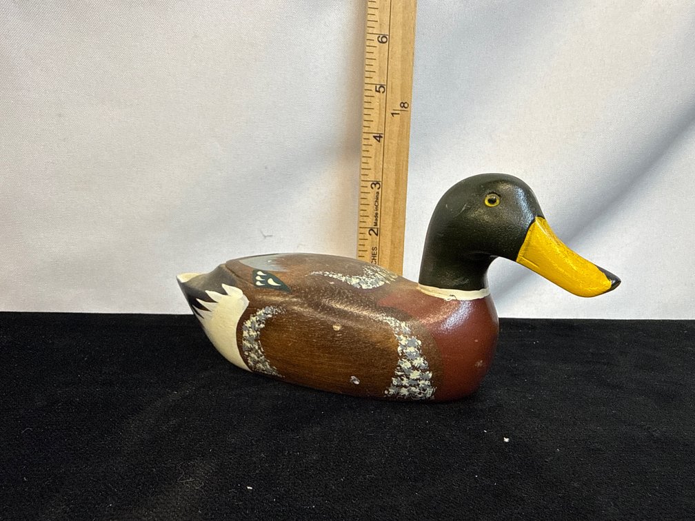 Hand-Painted Wooden Duck