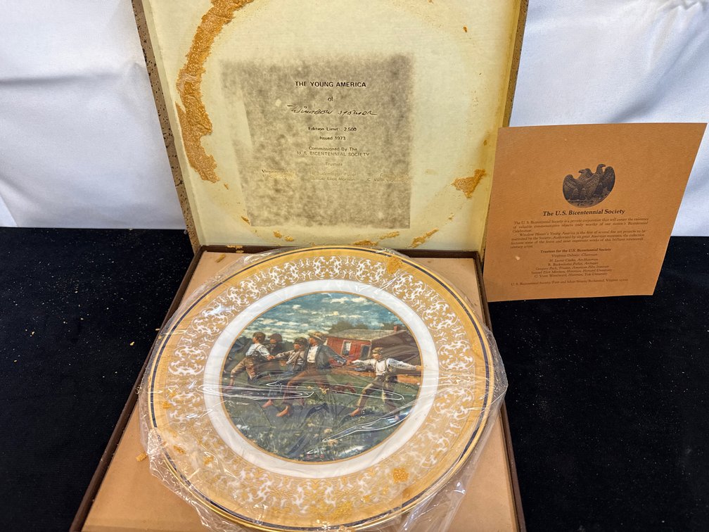 Winslow Homer Collector Plate  “Snap the Whip”