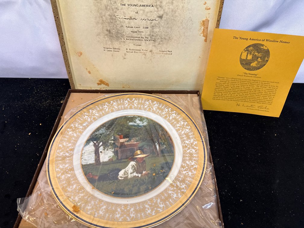 Winslow Homer Collector Plate “The Nooning”