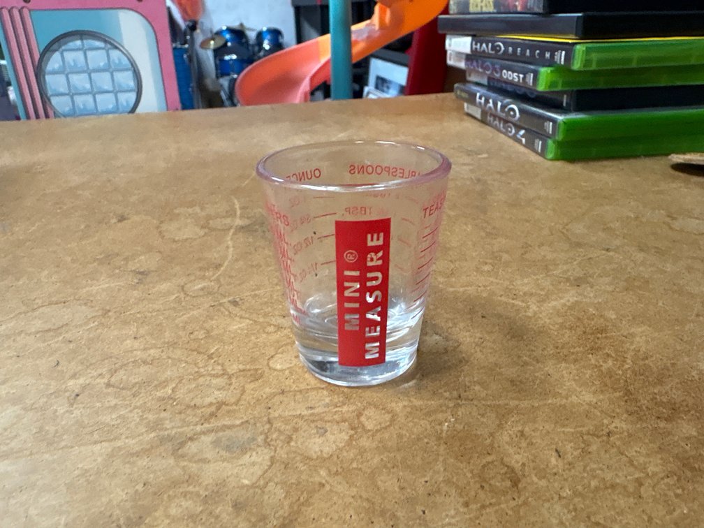 Mini Measure Heavy-Duty Glass Measuring Shot Glass