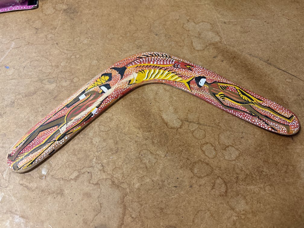Aboriginal-Style Boomerang