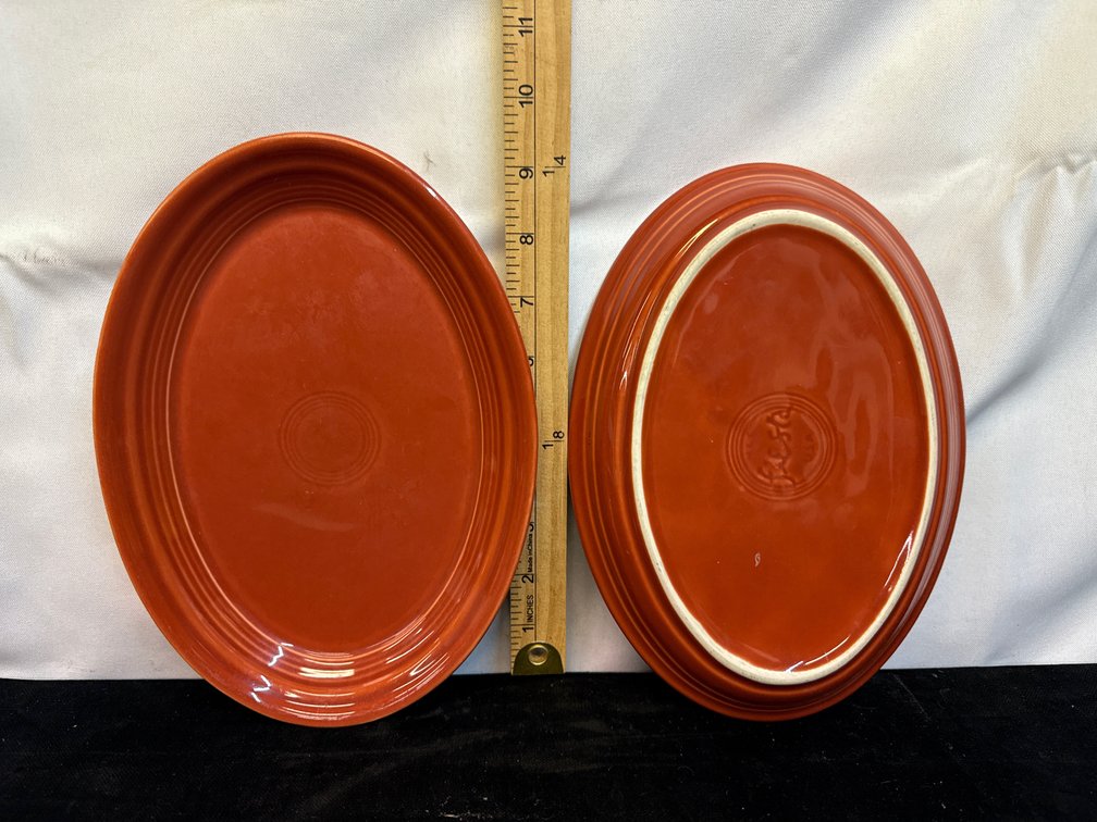 Fiesta Paprika 9” Serving Plates