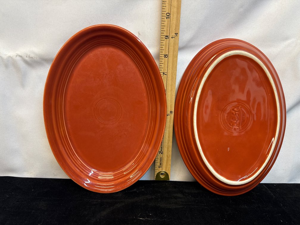 Fiesta Paprika 9” Serving Plates