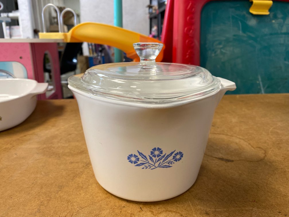CorningWare Blue Cornflower Saucemaker Dish w/Lid