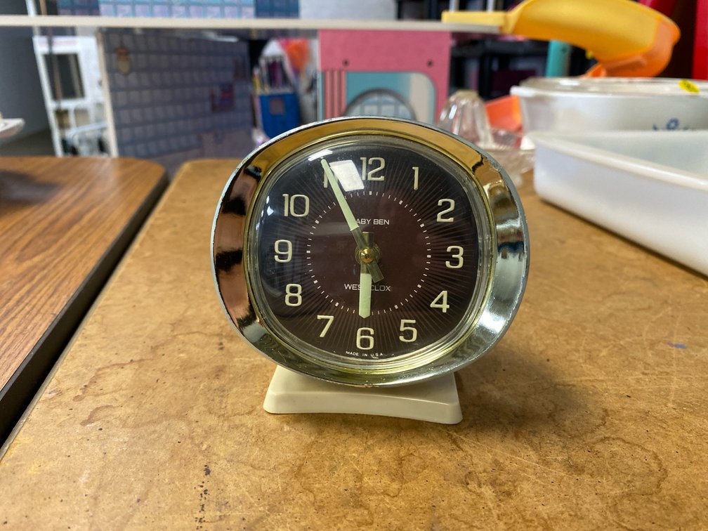 Westclox Baby Ben Off-White Alarm Clock