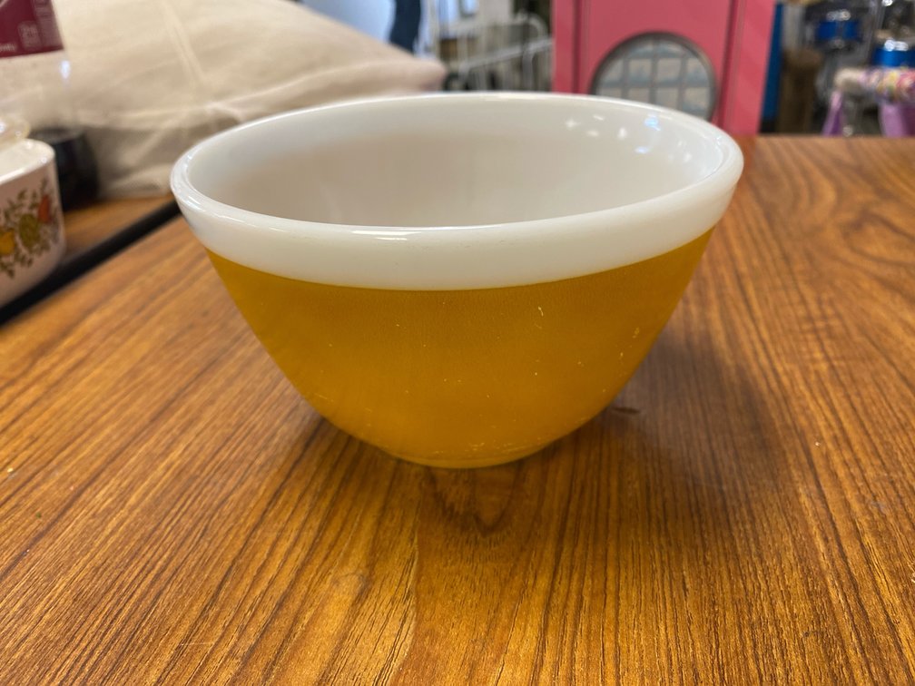 Pyrex Mustard Yellow Mixing Bowl