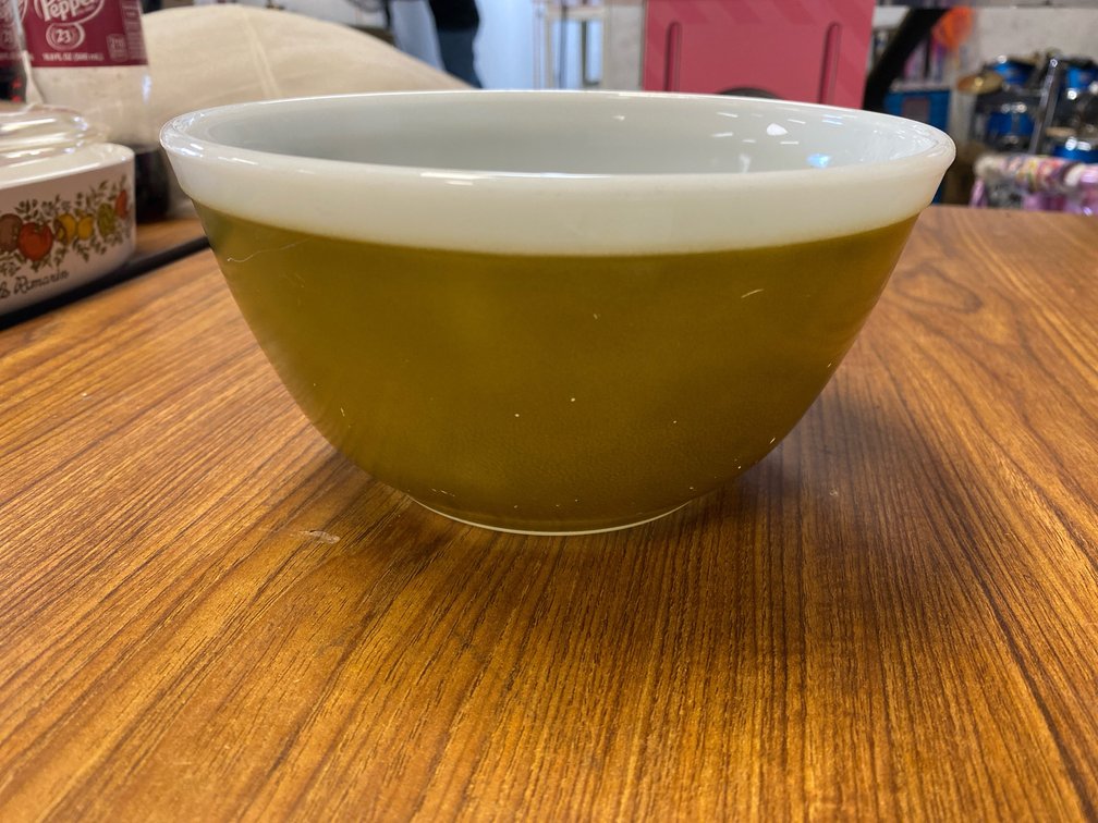 Pyrex Olive Mixing Bowl